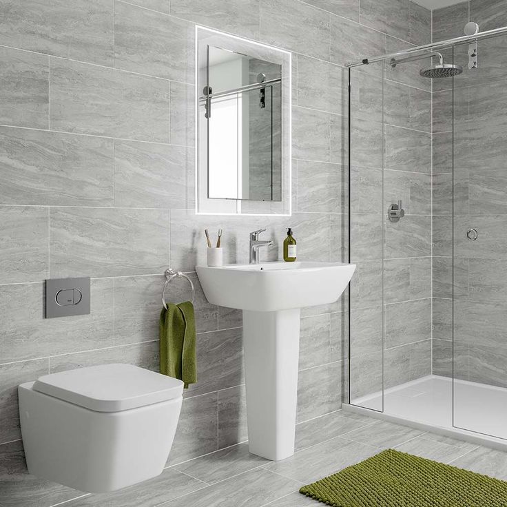 Bathroom Tiles Light Grey