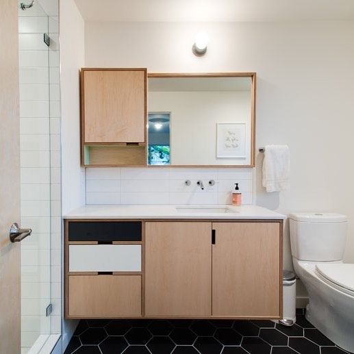 Plywood Bathroom Cabinets