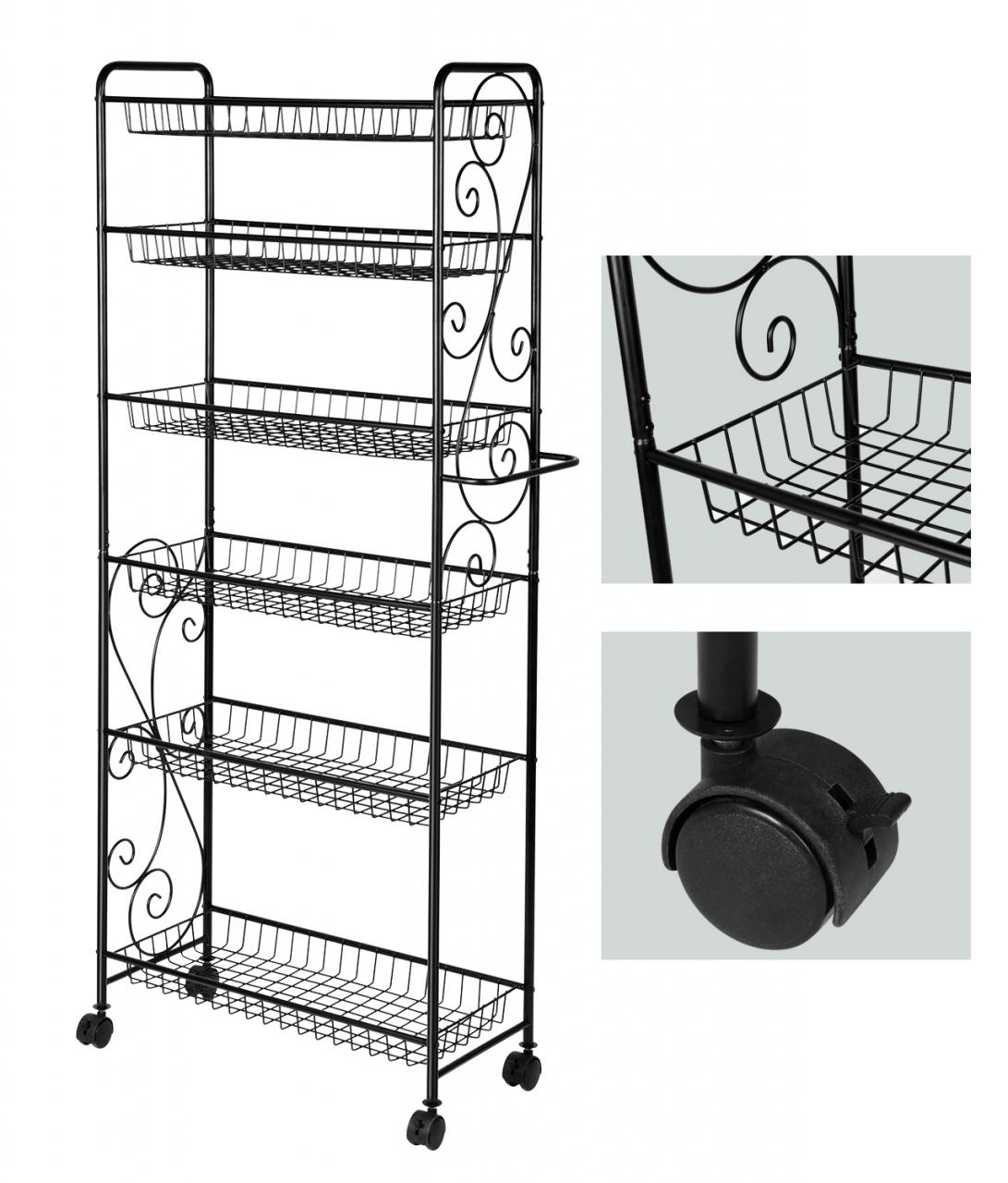 Bathroom Storage Rack on Wheels