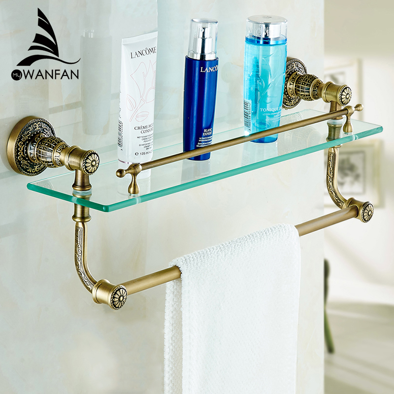 Brass Bathroom Shelf Accessories