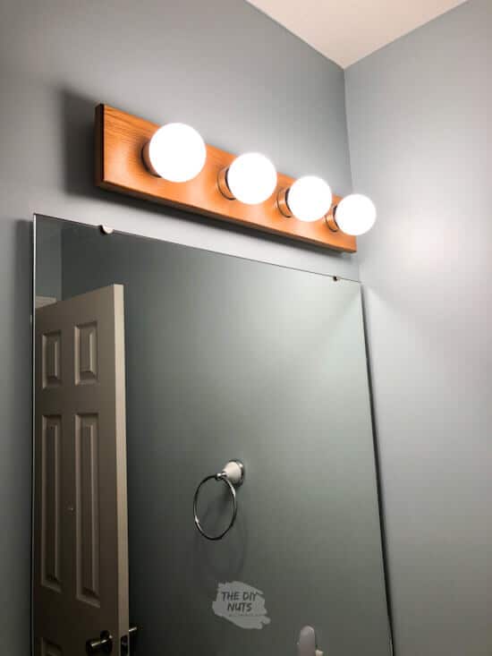 DIY Bathroom Light Fixture Makeover