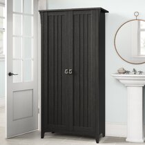 Black and White Bathroom Storage