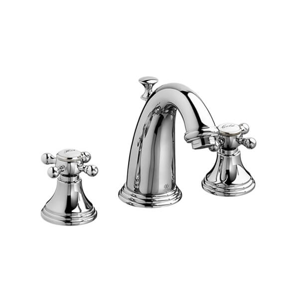 Widespread Bathroom Faucet With Cross Handles