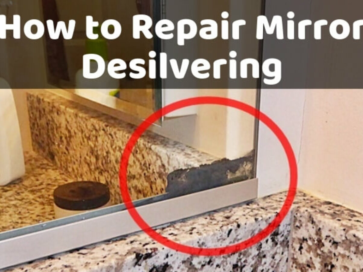 Bathroom mirror repair kit