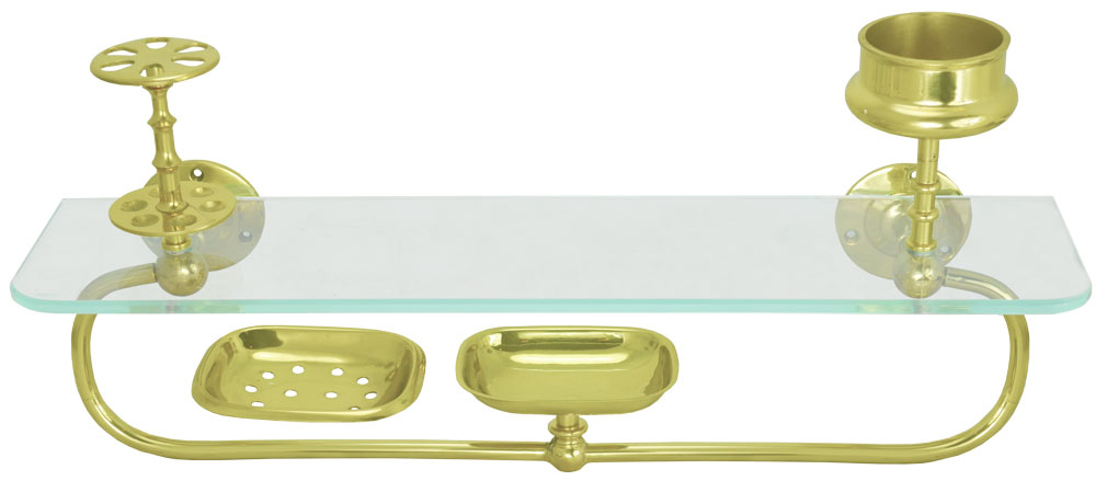 Victorian Glass Bathroom Shelf