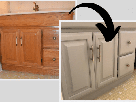 Painting Oak Bathroom Cabinets White