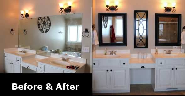 Bathroom Mirror Redo