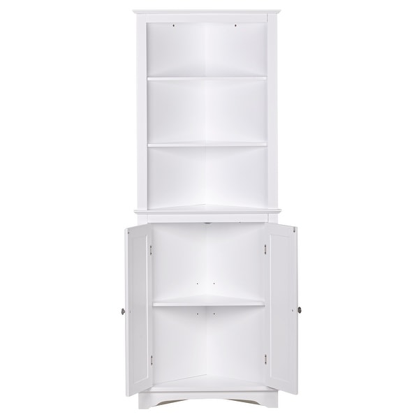 Tall Corner Bathroom Storage