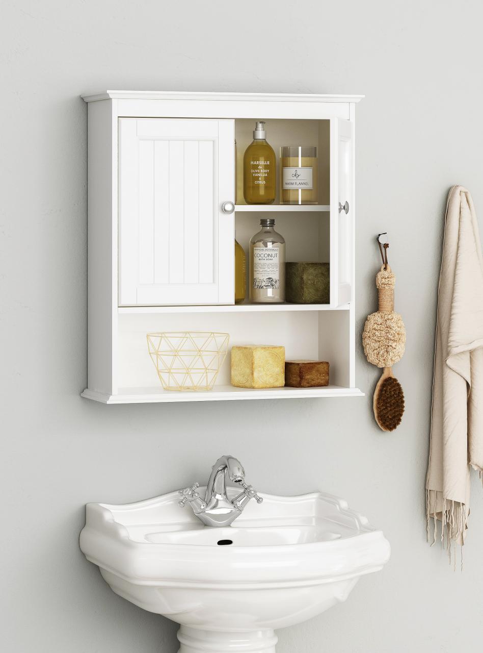 Bathroom Shelves over Toilet Wall