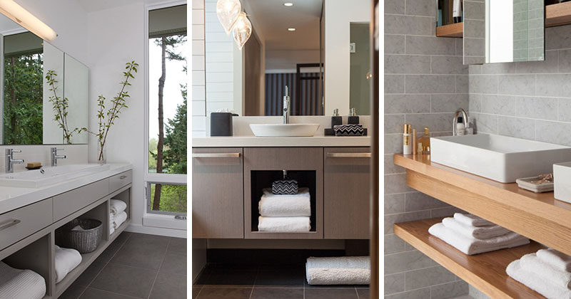 Bathroom Cabinets Open Shelving