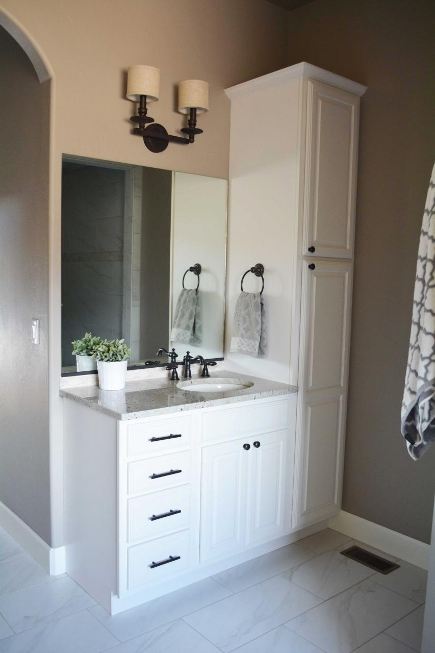 Bathroom Vanity And Linen Cabinet Sets