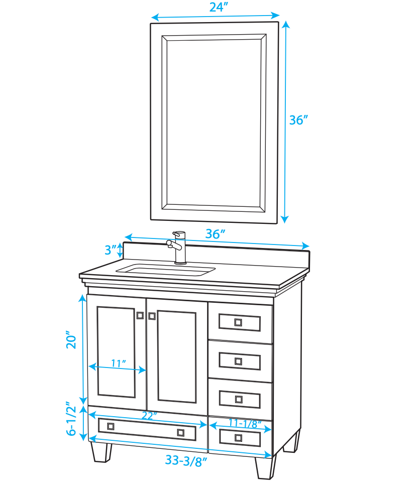 The Ultimate Guide to Standard Bathroom Vanity Dimensions: Optimize ...