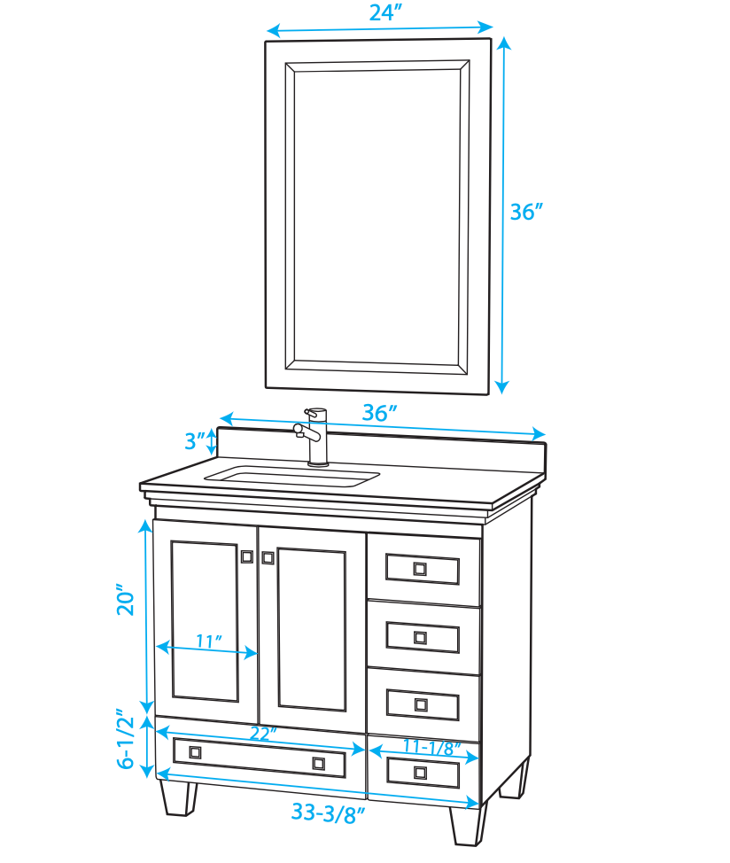 The Ultimate Guide To Standard Bathroom Vanity Dimensions Optimize 