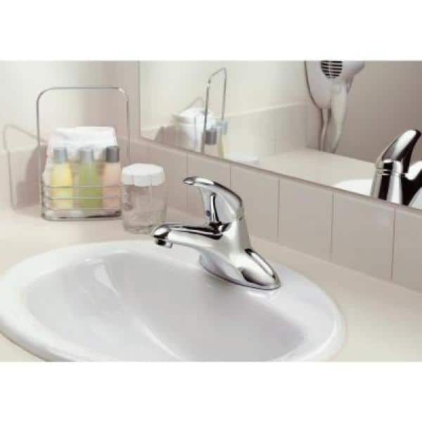 White Bathroom Faucet Moen