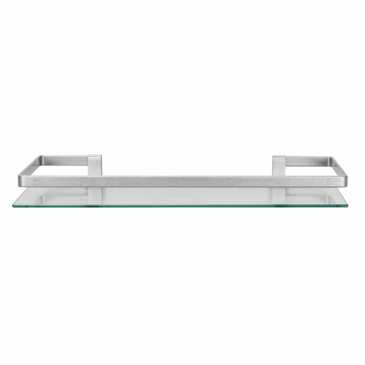 Brushed Chrome Bathroom Shelf