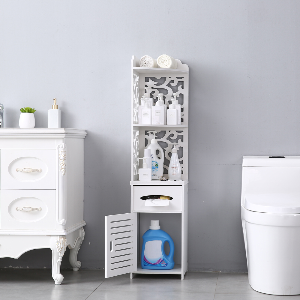 Corner Floor Shelf for Bathroom