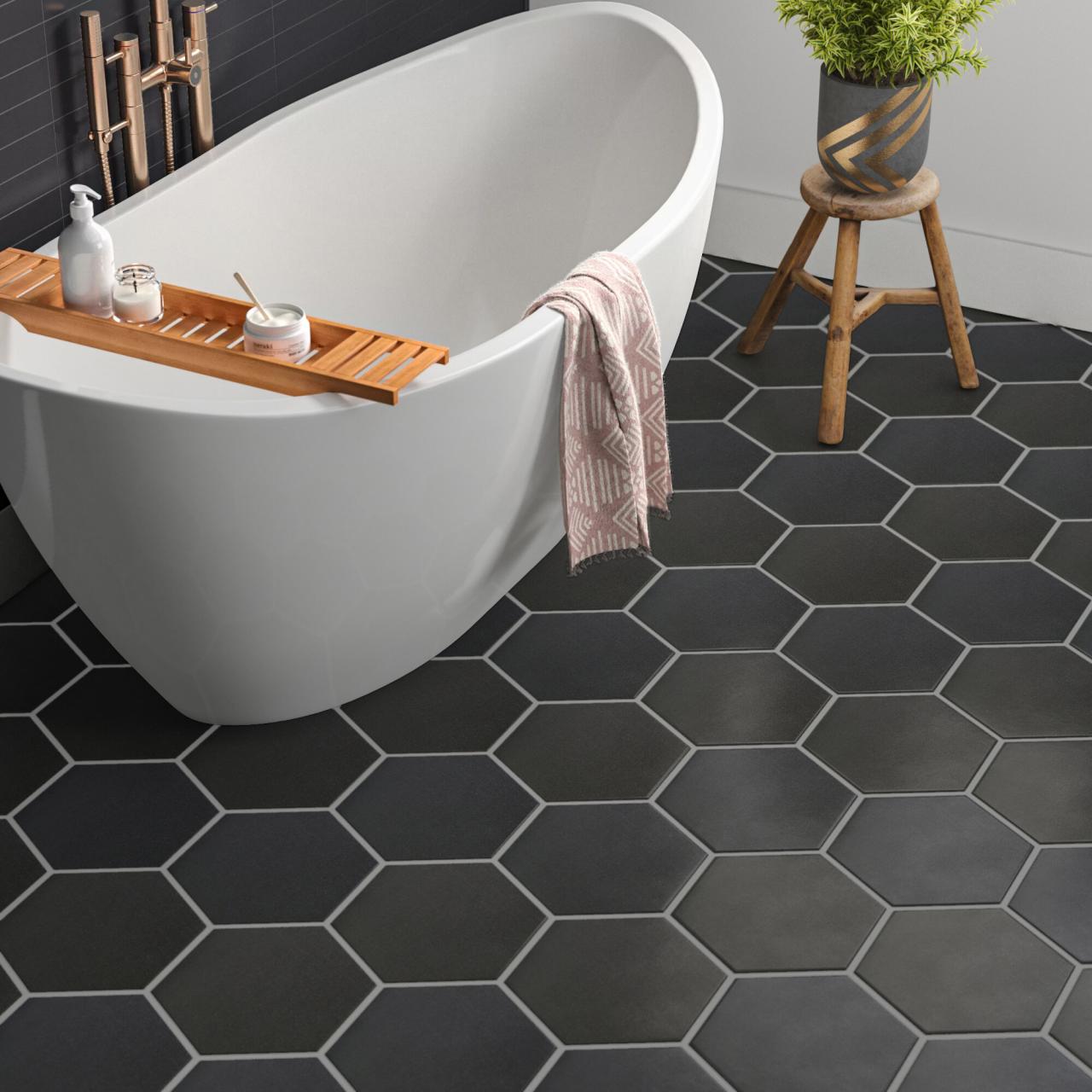 Large Black Bathroom Tiles Semis Online