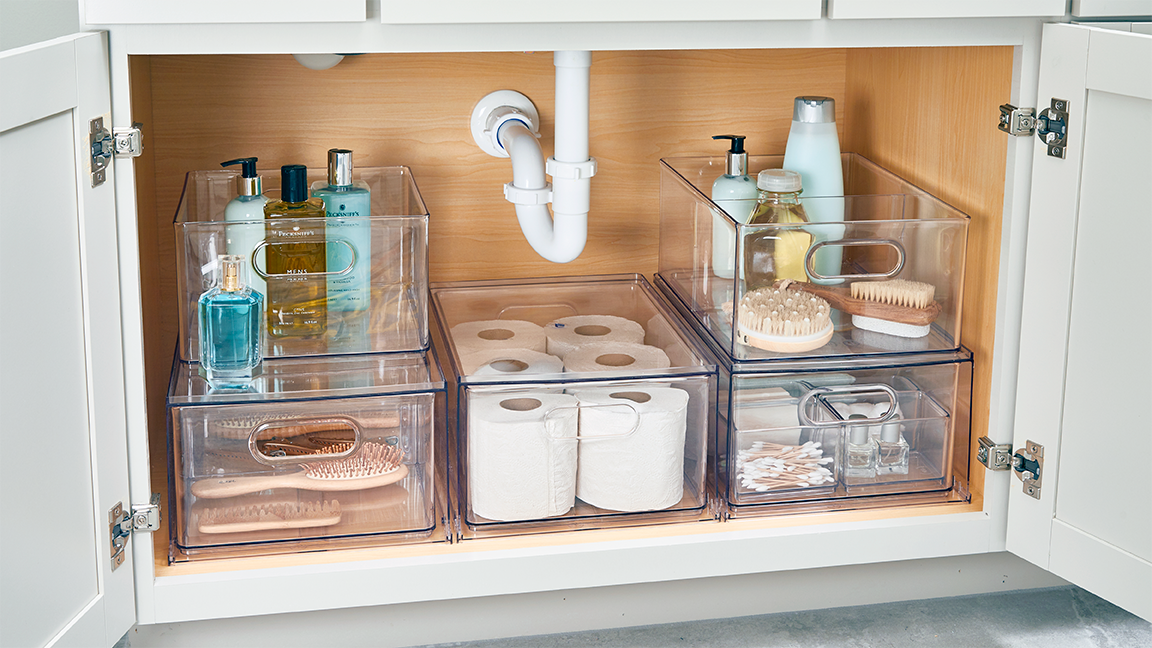 Under Bathroom Sink Shelf Organizer