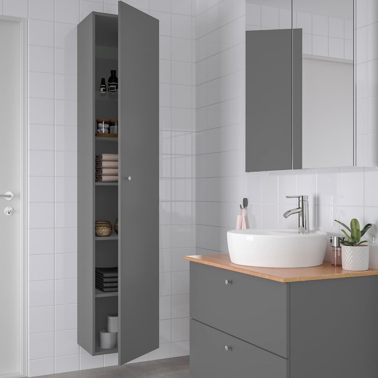 Dark Grey Bathroom Storage Box
