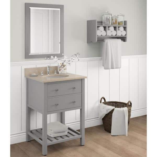 Grey Shelf for Bathroom