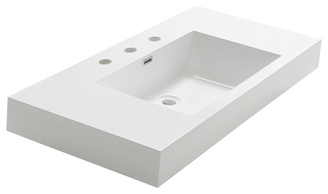 Integrated Bathroom Sink Countertop