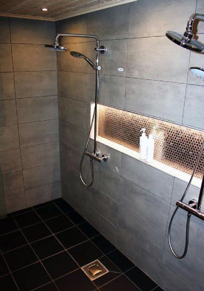 Bathroom Recessed Shelf Lighting