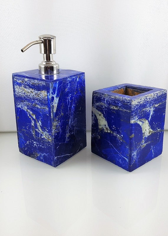 Bright Blue Bathroom Accessories