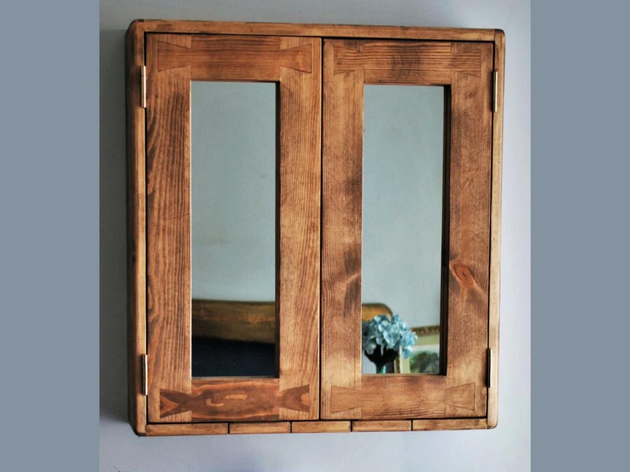 Bathroom Mirror Medicine Cabinet Wood