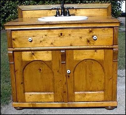 Solid Pine Bathroom Cabinet