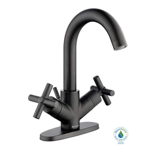 Single Hole Double Handle Bathroom Faucet
