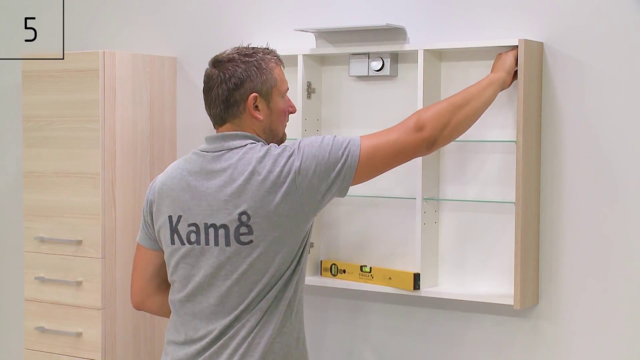 How To Install A Bathroom Mirror Cabinet