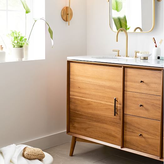 Mid Century Modern Bathroom Cabinet