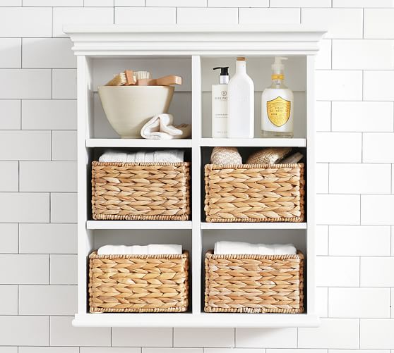 Bathroom Wall Shelf with Baskets