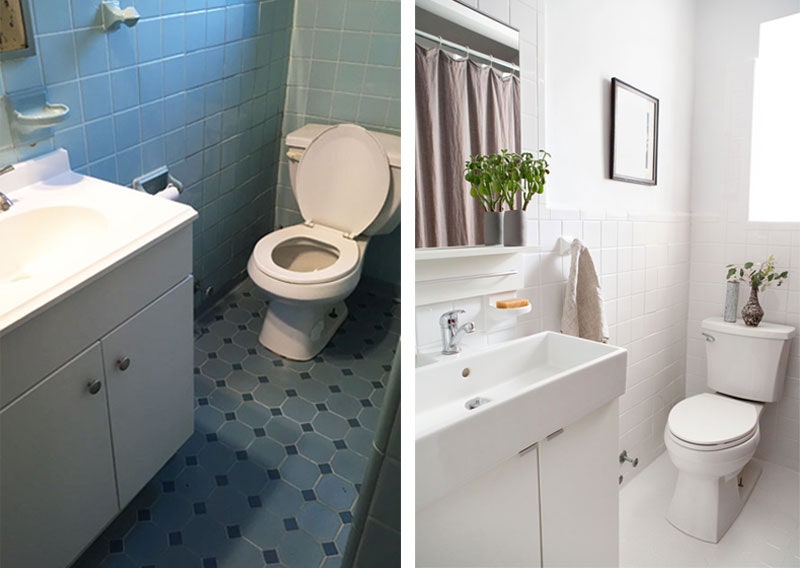Bathroom Tile Before And After