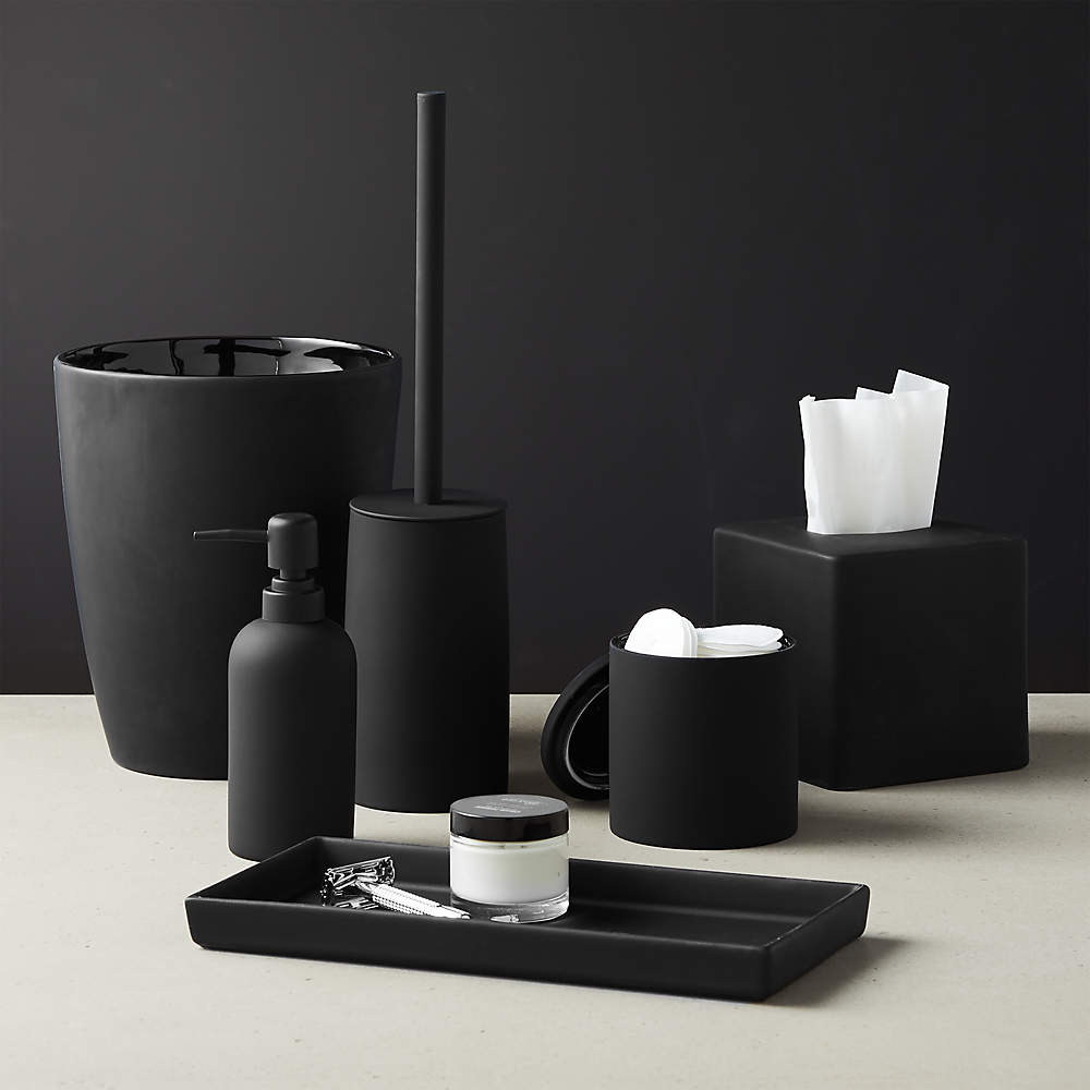 Black And Grey Bathroom Accessories