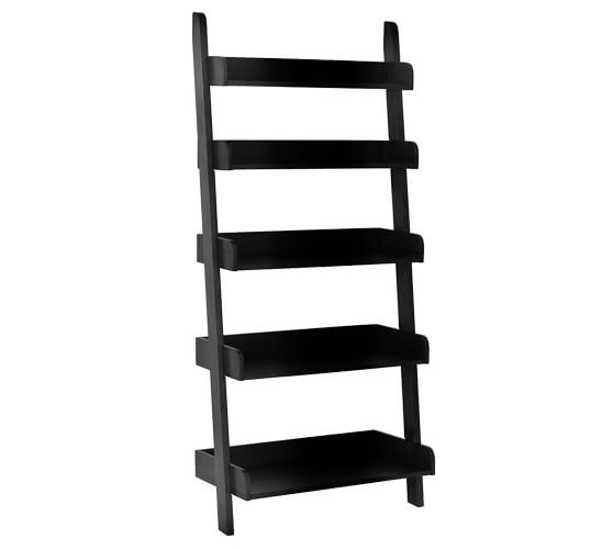 Bathroom Ladder Shelves Black