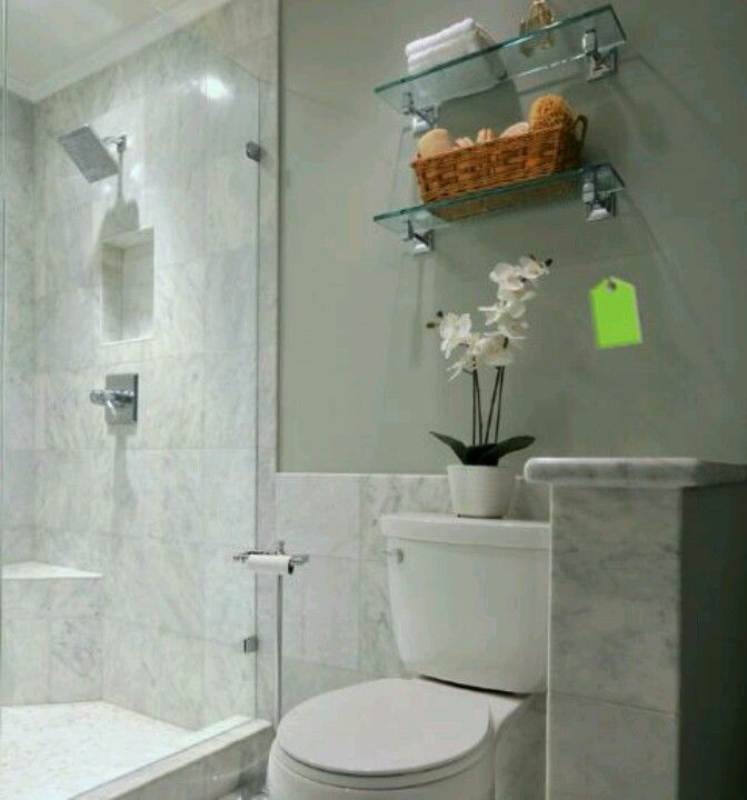 Bathroom Shelves over Toilet Glass