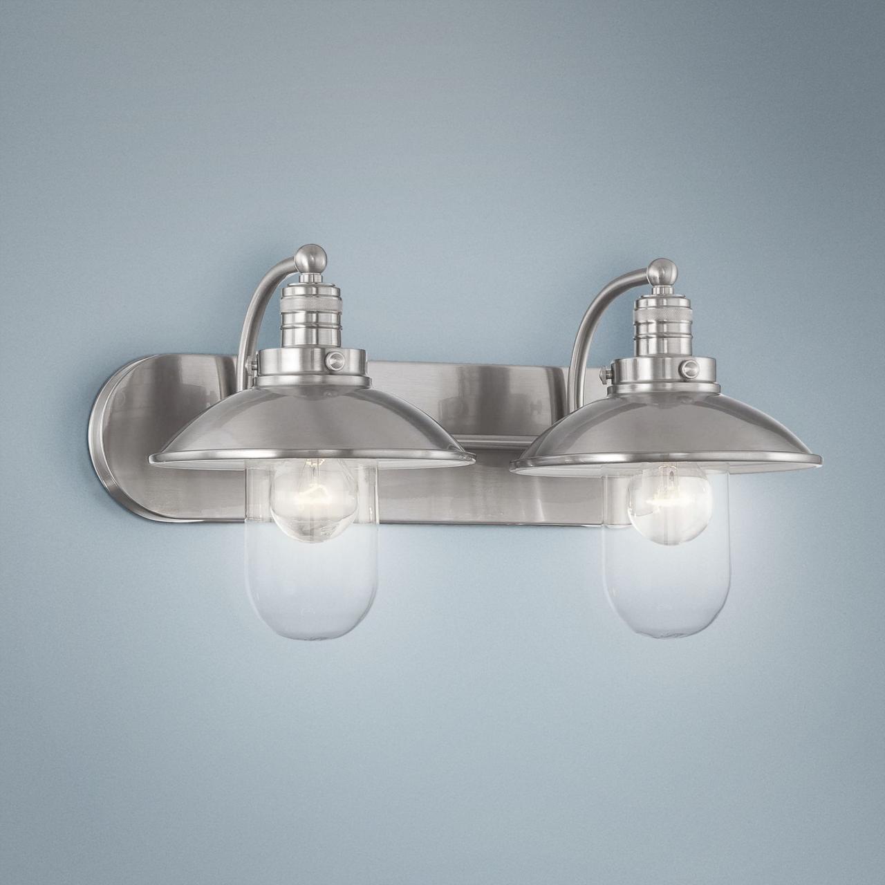 Satin Nickel Bathroom Light Fixtures