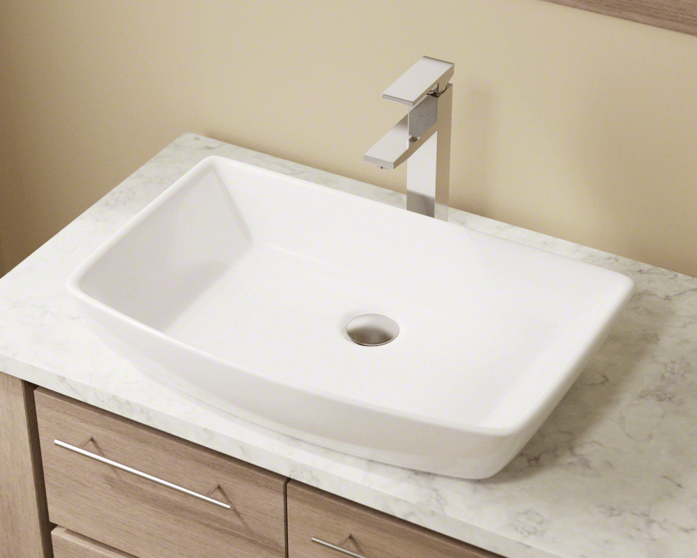 White Vessel Bathroom Sink