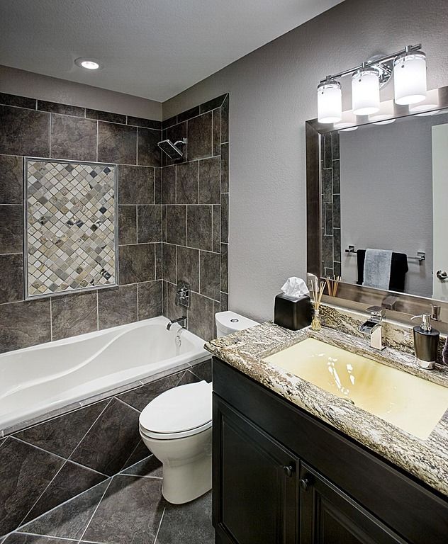 Bathroom Tile And Granite Combinations