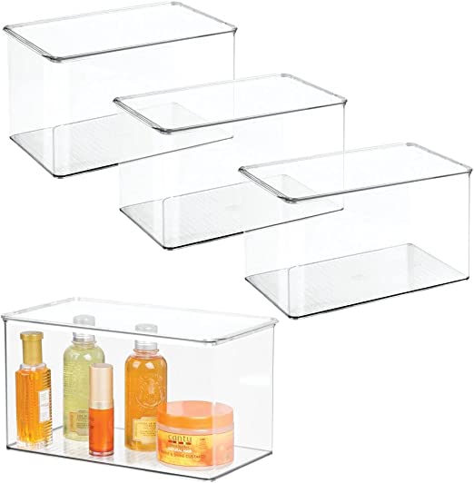 Bathroom Storage Clear Boxes