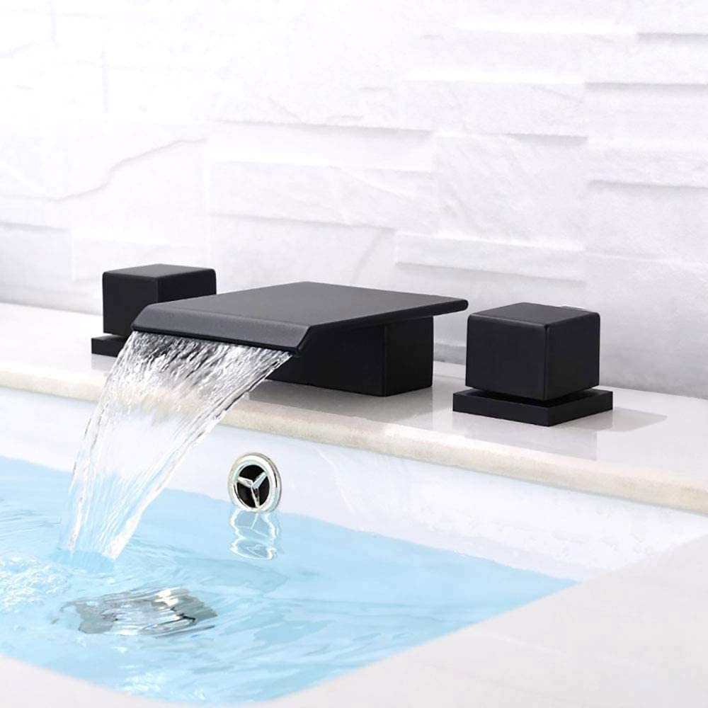 3 Hole Waterfall Bathroom Faucet