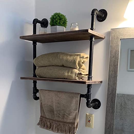 Bathroom Floating Towel Shelf
