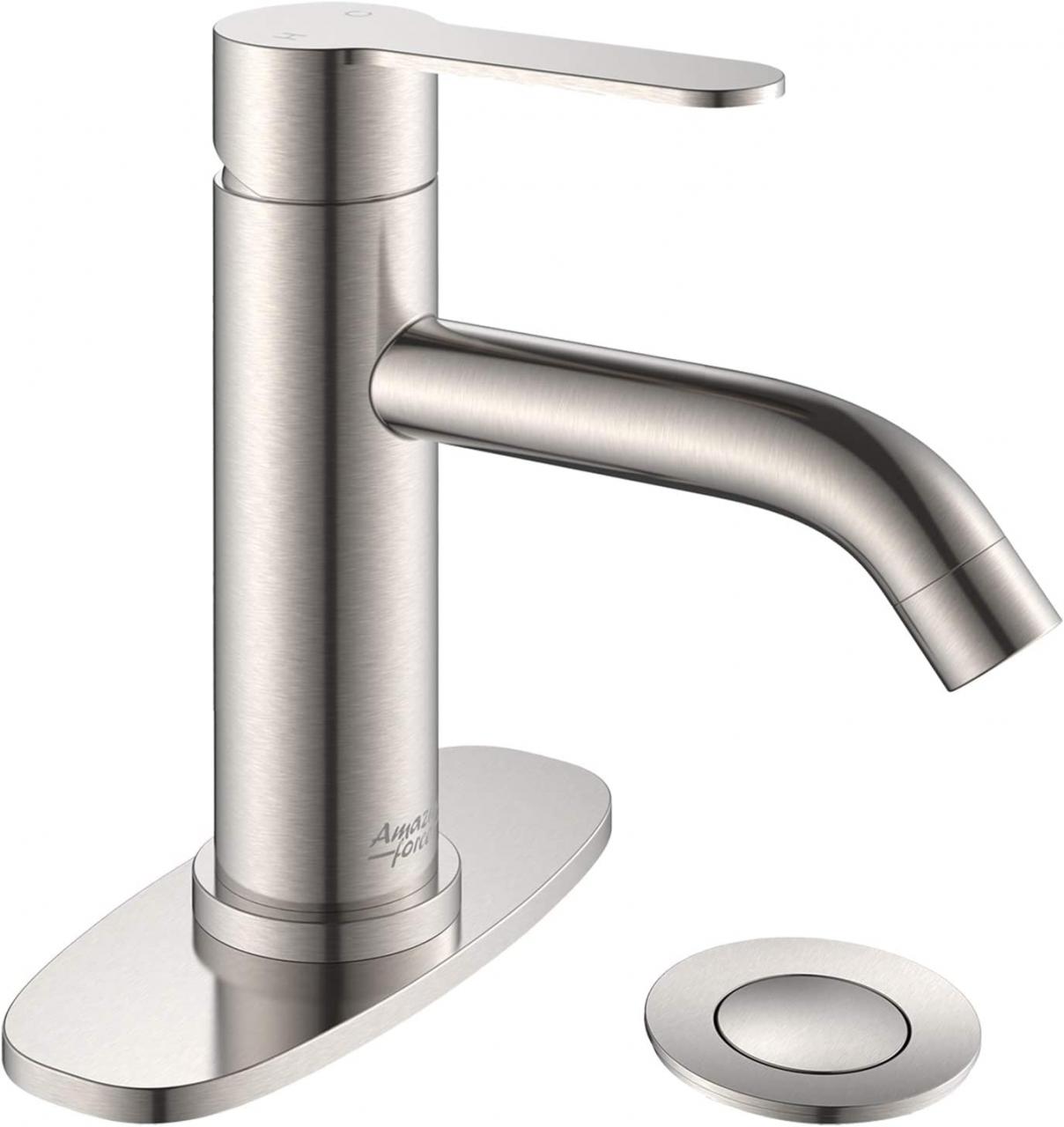 Single Hole Bathroom Faucet With Pop Up Drain