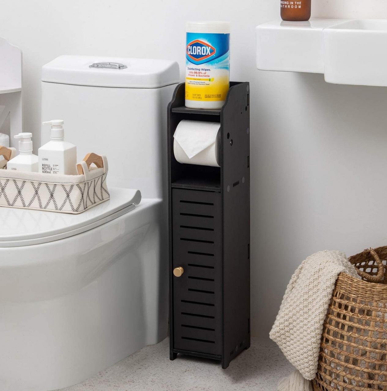 Bathroom Cabinet With Toilet Paper Holder