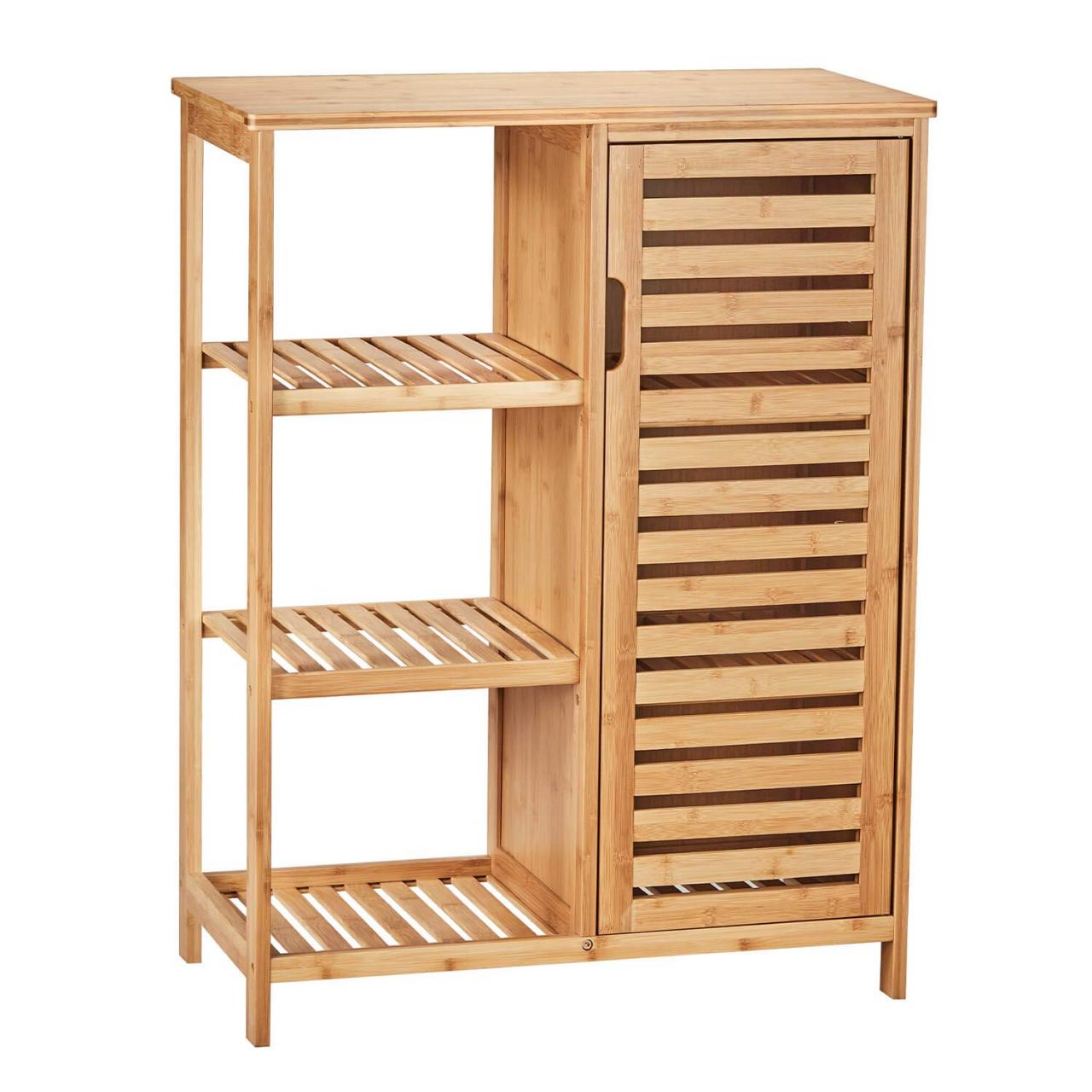 Bathroom Shelf Organizer with Doors