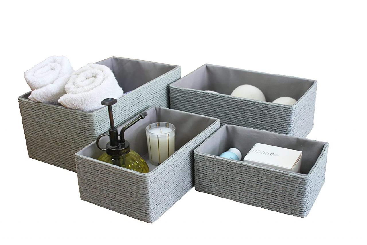 Bathroom Storage With Baskets