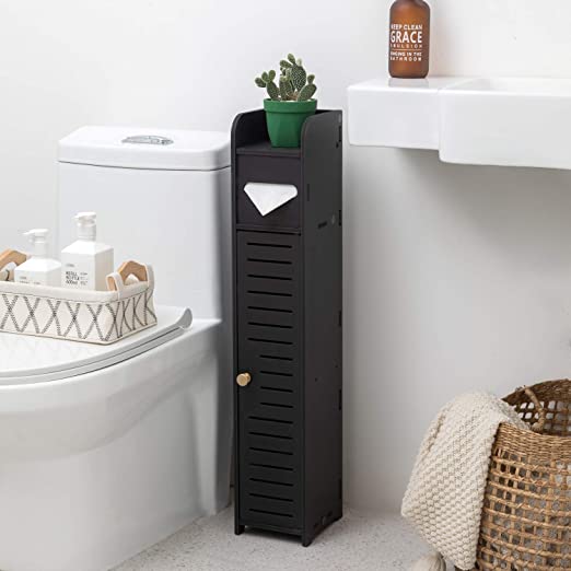 Skinny Bathroom Storage Stand for Narrow Spaces