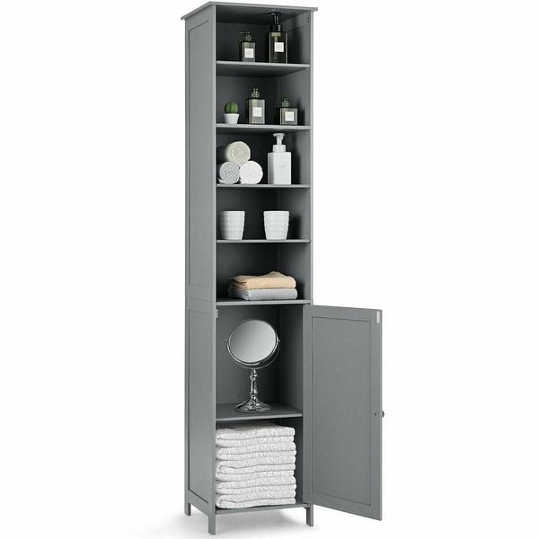 Tall Shallow Bathroom Cabinet