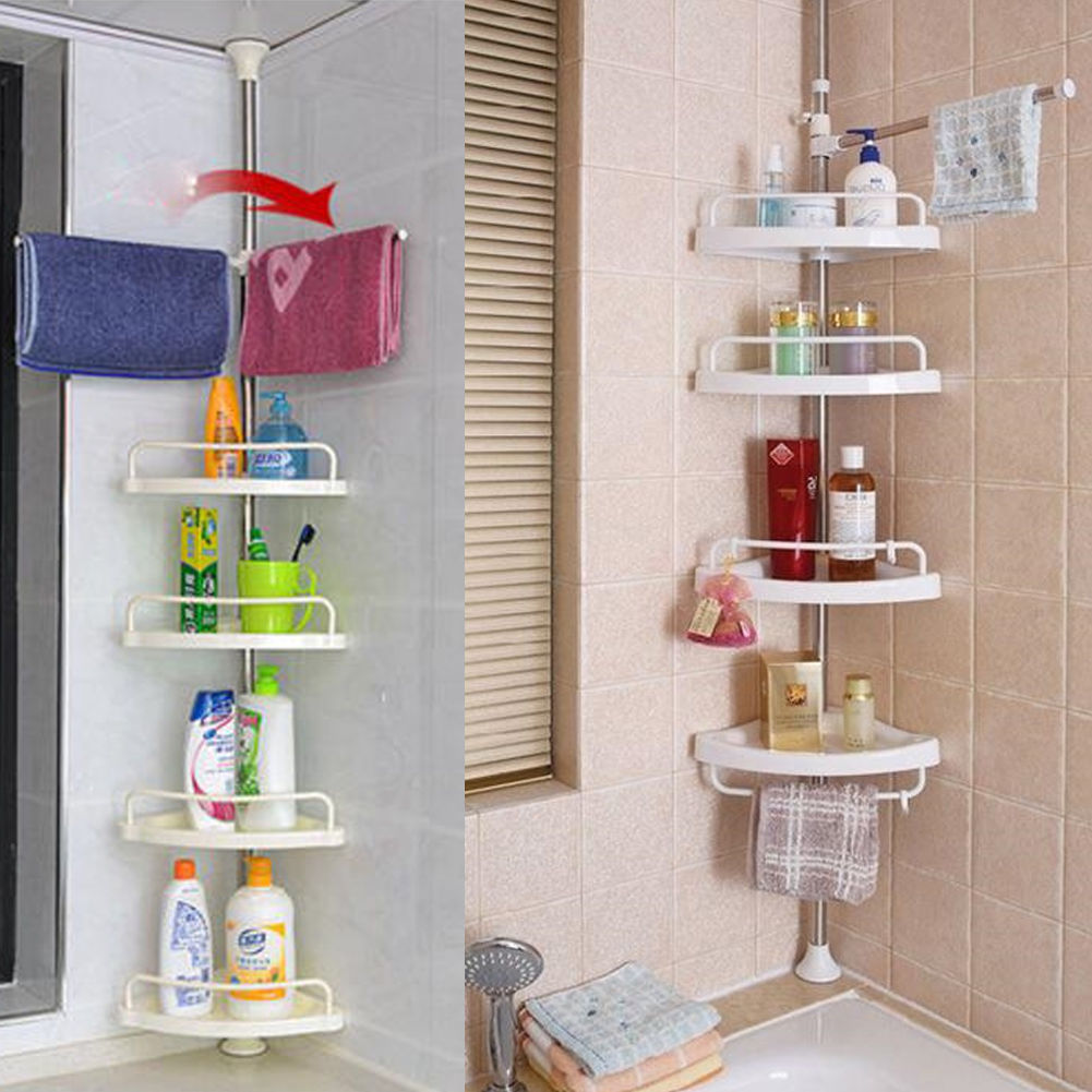 Bathroom Shelf Shower Pole